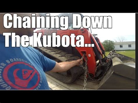 how to chain down a skid steer|chain down skid steer instructions.